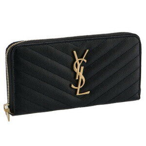 Saint Laurent Paris MONOGRAE Round Zip Long Wallet